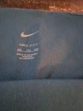 Nike Dri-FIT Athletic Tee in Blue